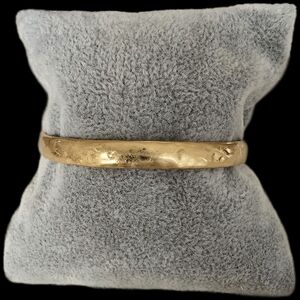 Kenneth Cole Gold-Tone Hammered Bangle Bracelet